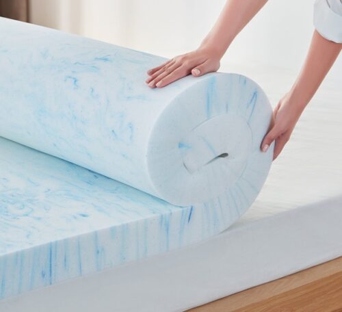 Gel-Infused Memory Foam Mattress Topper