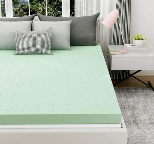 Green Tea-Infused Memory Foam Mattress Topper