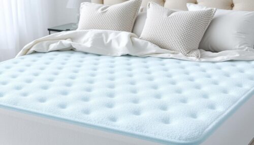 Cooling memory foam mattress topper