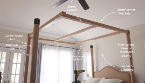 DIY canopy bed frame safety