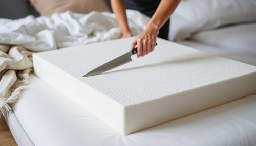 How to cut memory foam mattress topper