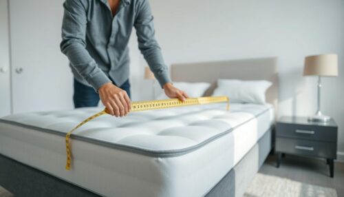 Measuring mattress for topper