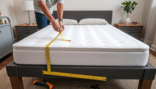 Measuring mattress size