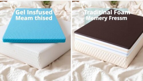 Memory foam vs gel