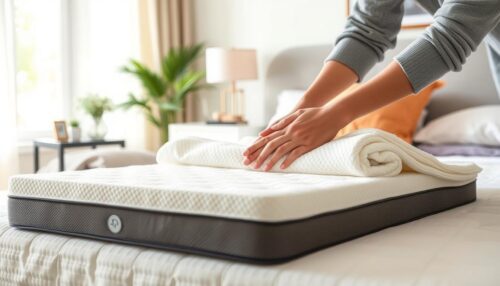 how to fold memory foam mattress topper