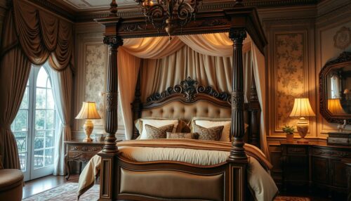 luxury canopy bed