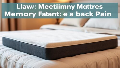 memory foam topper for back pain