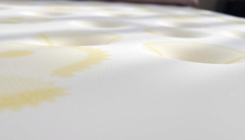 why is memory foam mattress topper turning yellow