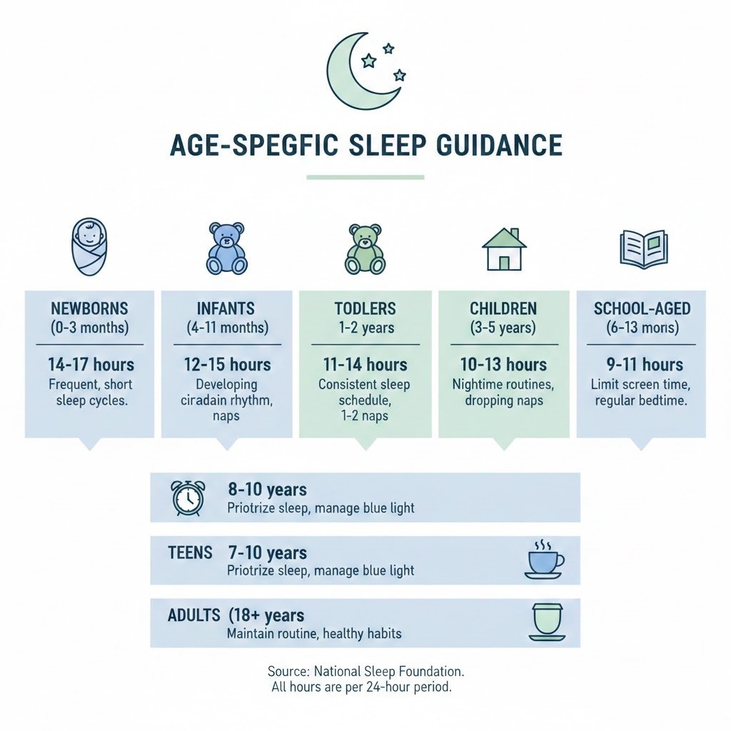 Sleep for different ages